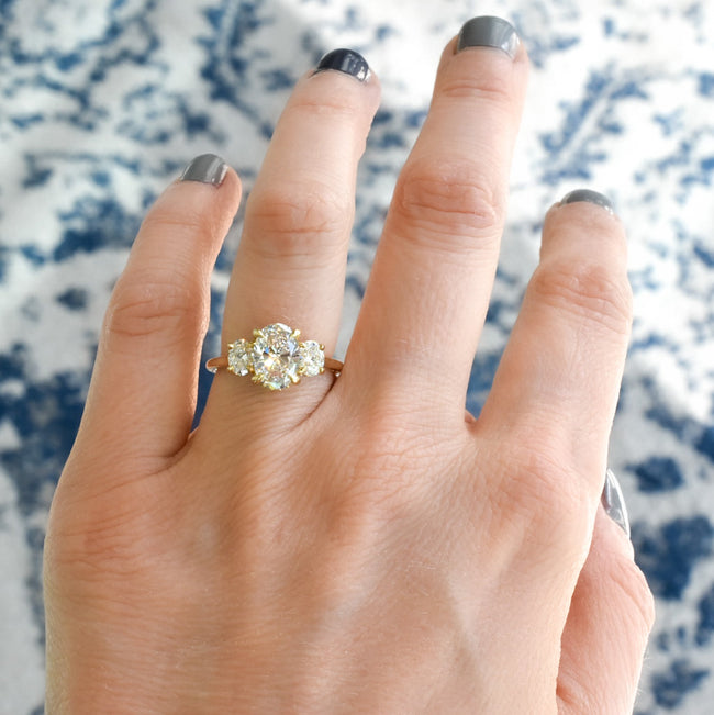 Charlotte Oval Cut Engagement Ring Identity Diamonds