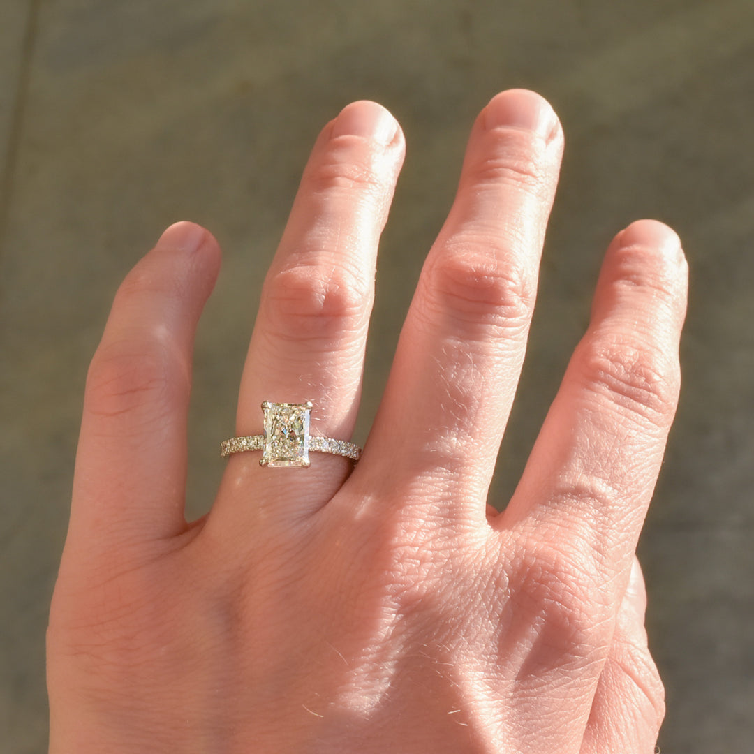 Levi Radiant Cut Engagement Ring