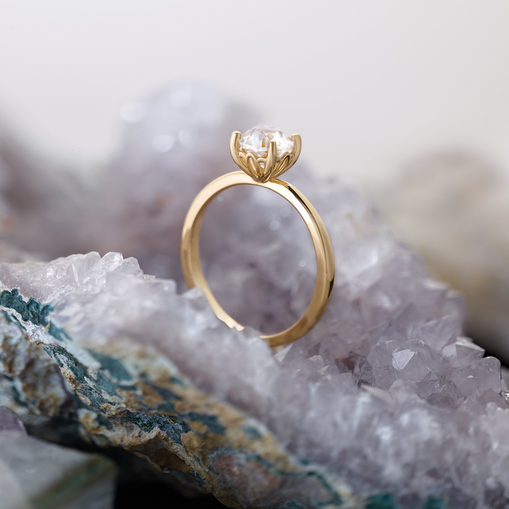 Flora Moissanite Engagement Ring