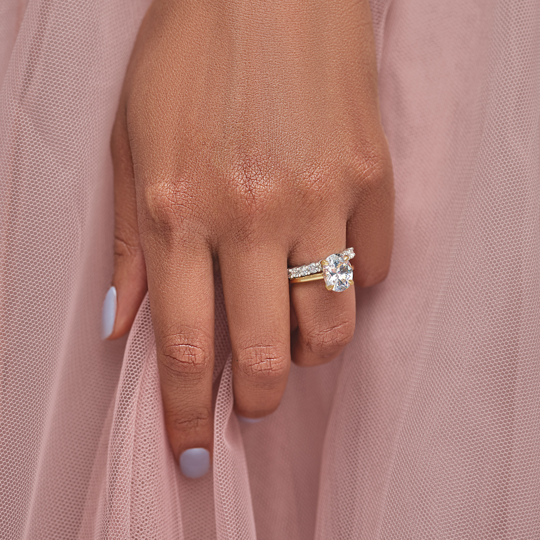 Jenny Oval Cut Moissanite Engagement Ring