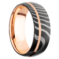 *In Stock* Damascus & Rose Gold Band