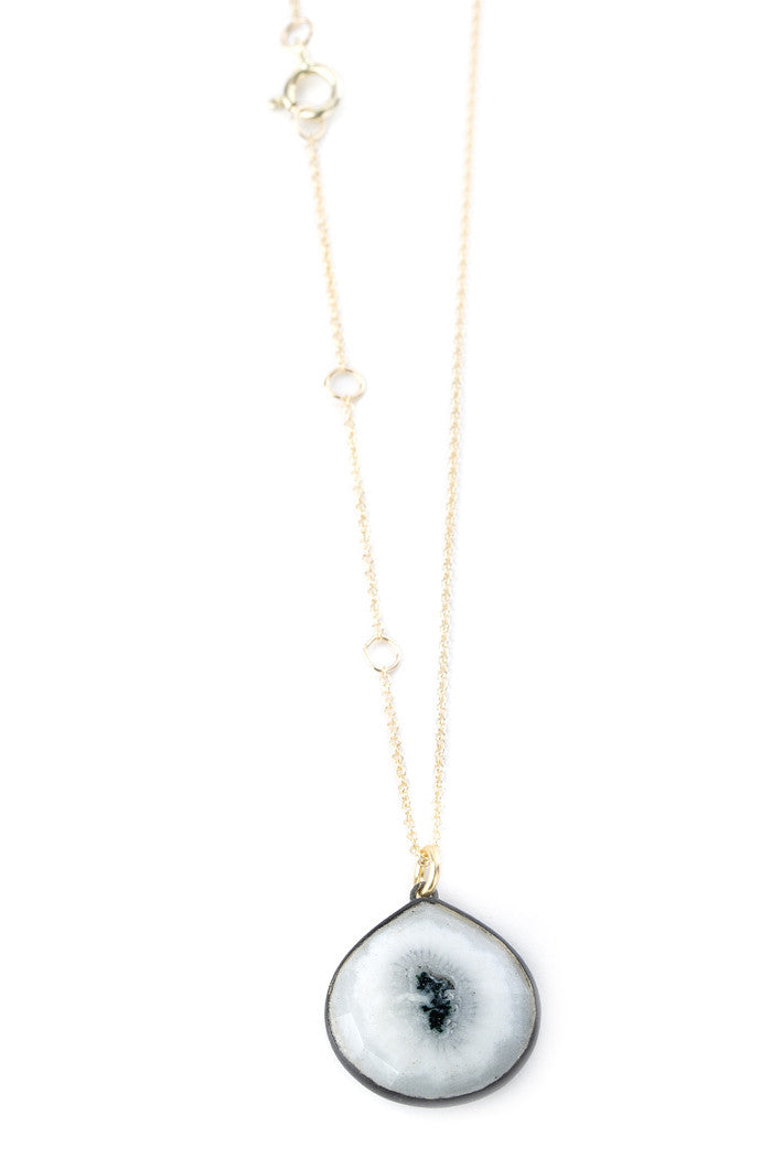 Solar quartz necklace