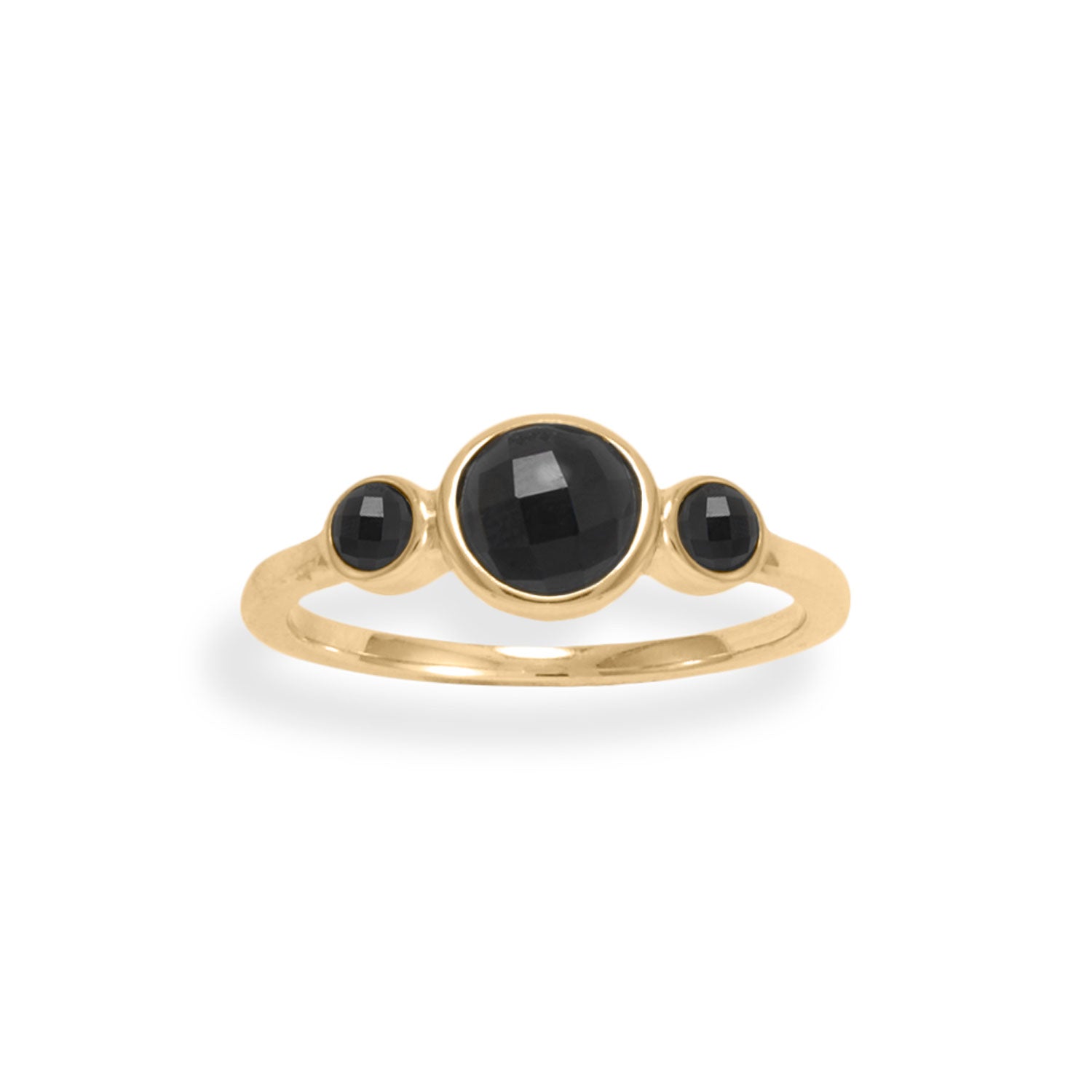 Gold plated deals onyx ring