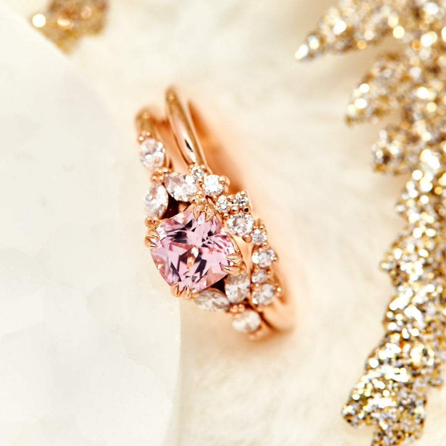 Anastasia Rosé Sapphire Engagement Ring – Identity Diamonds