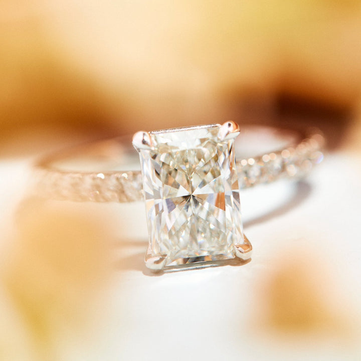 Levi Radiant Cut Diamond Engagement Ring