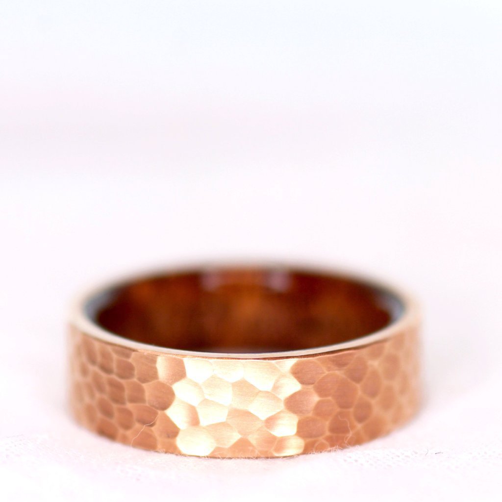 Rose Gold & Wood Band – Identity Diamonds