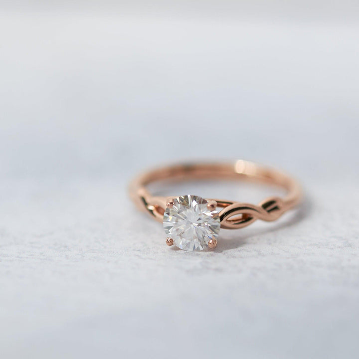 Emily Moissanite Engagement Ring - Identity Diamonds