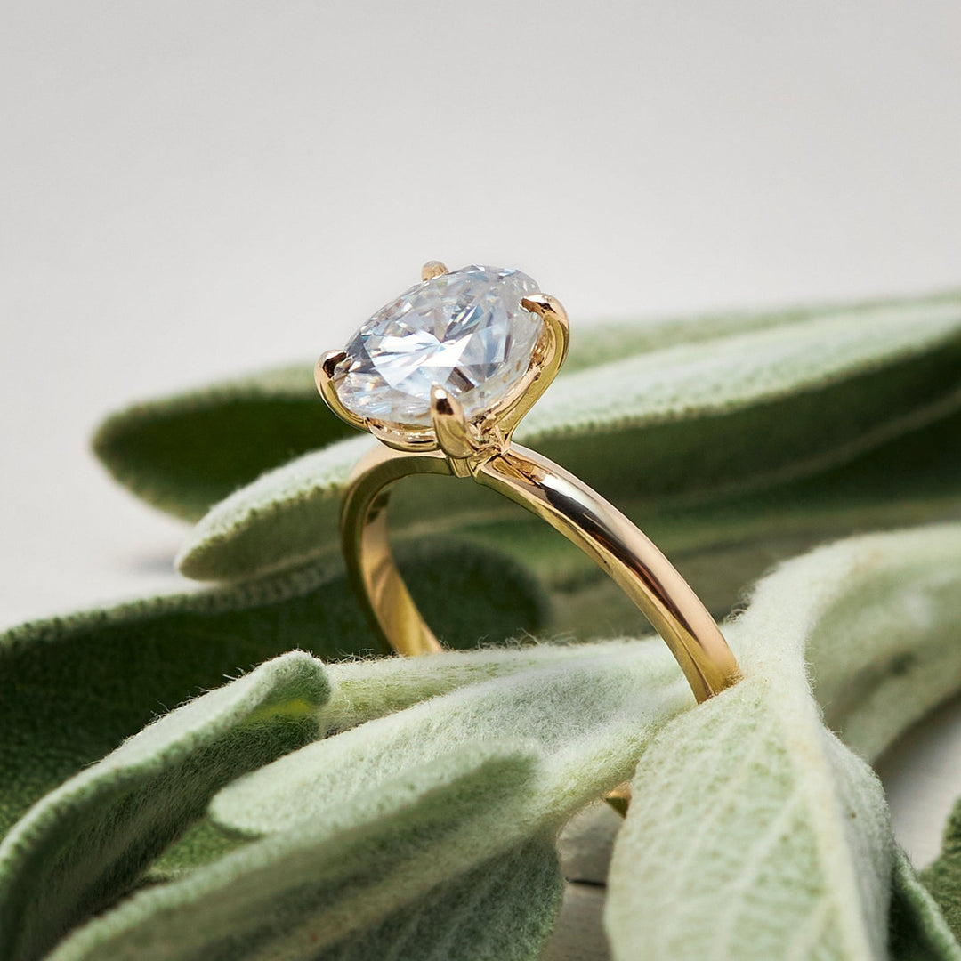 Jenny Oval Cut Moissanite Engagement Ring