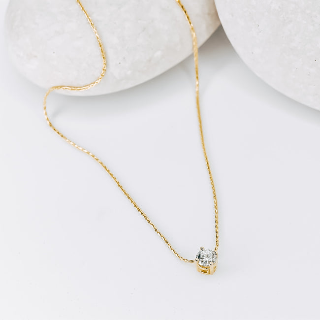 *In Stock* Floating Diamond Necklace