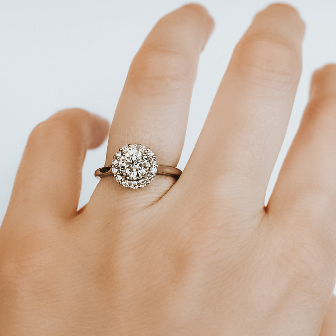 Maribel Moissanite Engagement Ring