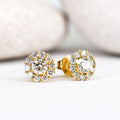 *In Stock!* Diamond Halo Earrings