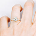 Aurora Moissanite Engagement Ring (6 prong version)