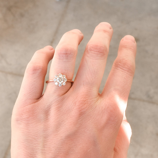 Summer Moissanite Engagement Ring