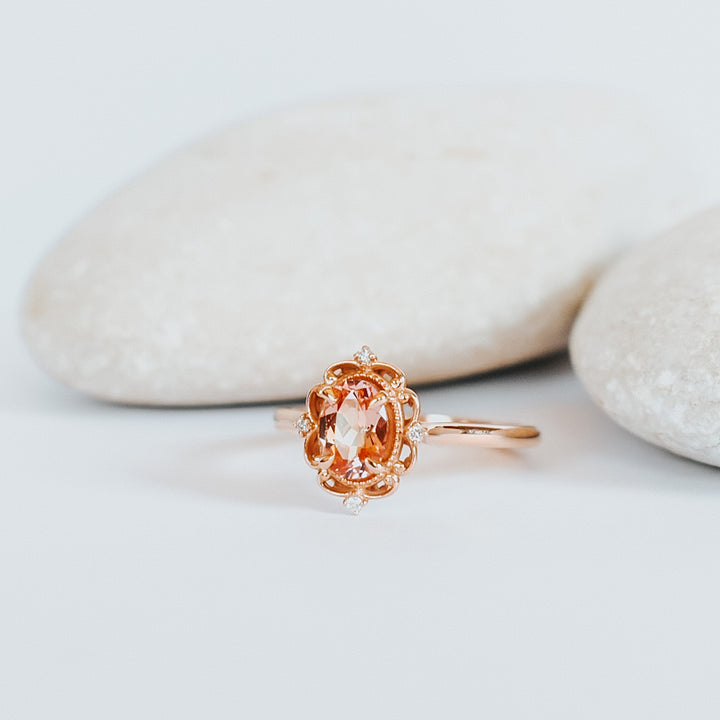 Eleanor Rosé Sapphire Engagement Ring