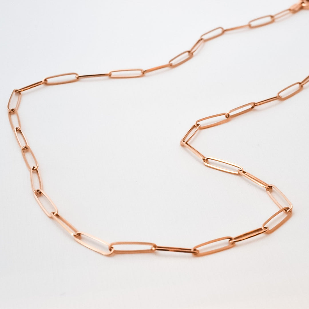 Paperclip link necklace