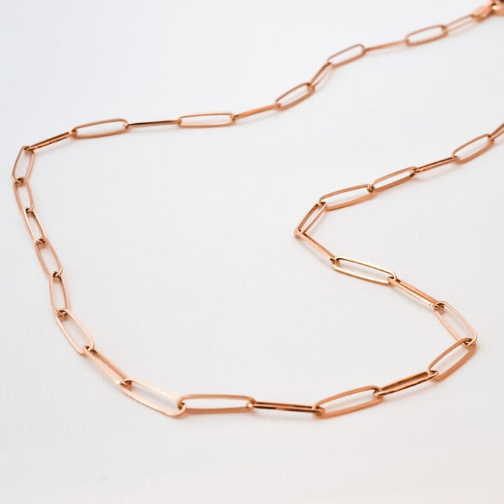 Paperclip link necklace